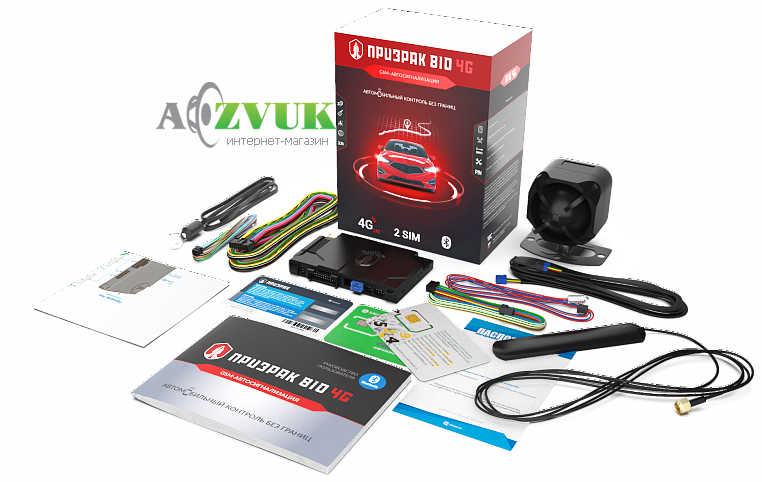 Автосигнализация Prizrak-810 4G GSM TEC Electronics з сиреною
