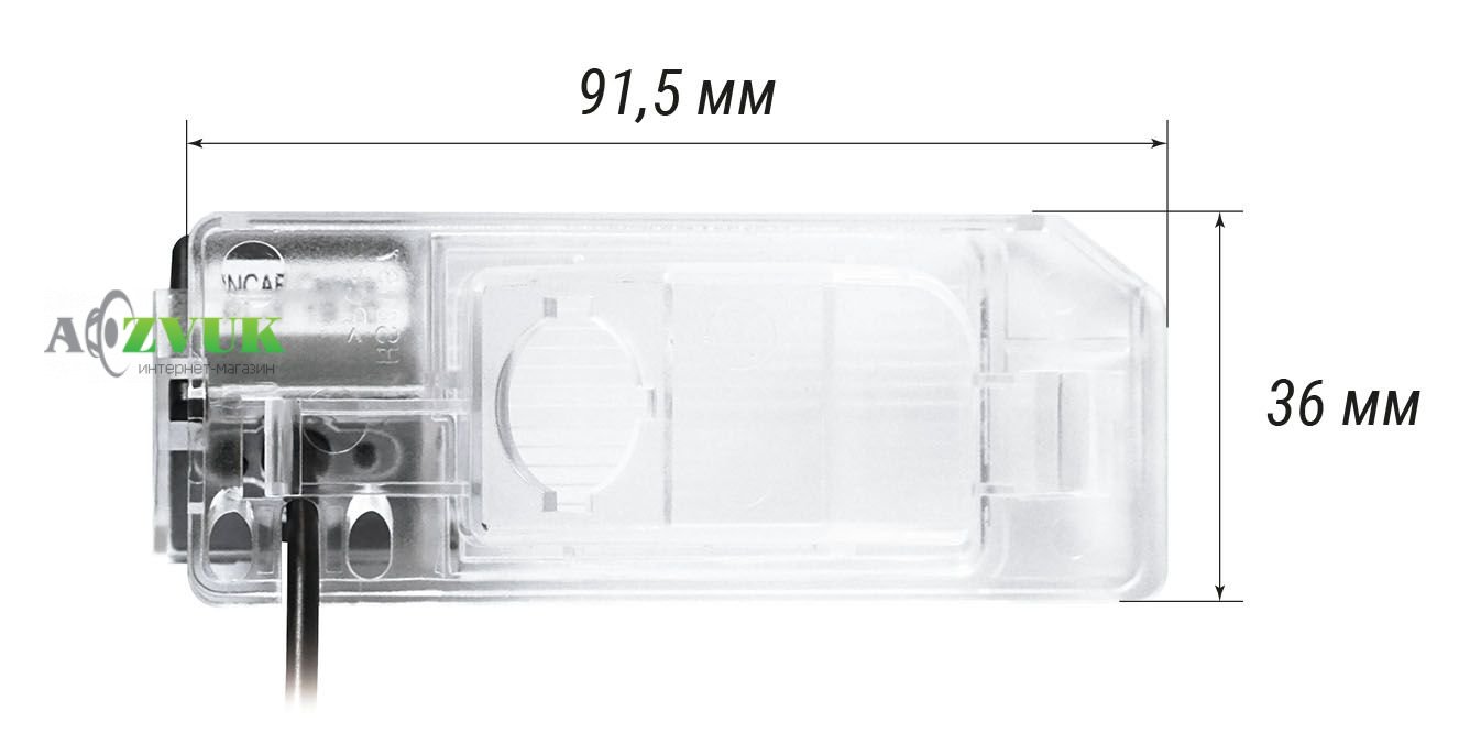 Штатная камера Incar VDC-067 Mitsubishi ASX, Citroen C4 Aircross, Peugeot 4008