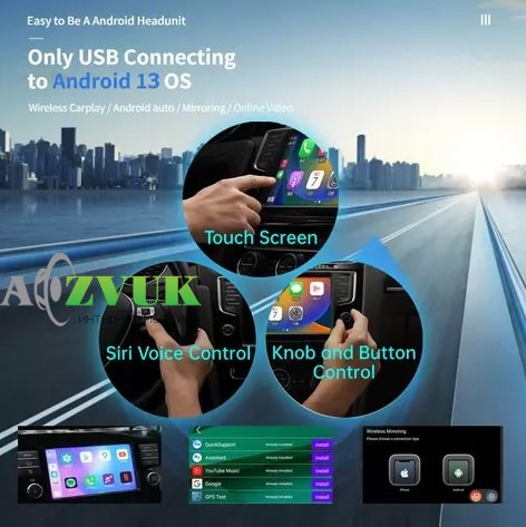 Блок навигации CraftAudio CarPlay Android AI Box Mini ApplePie