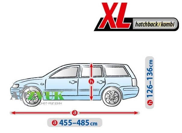 Автомобильный тент Kegel-Blazusiak Basic Garage Xl Hatchback/Combi 5-3957-241-3021 (455-485 см)