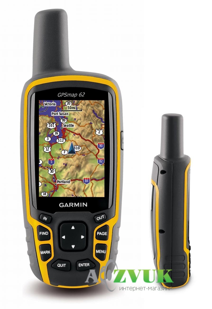 Портативный GPS навигатор Garmin GPSMAP 62