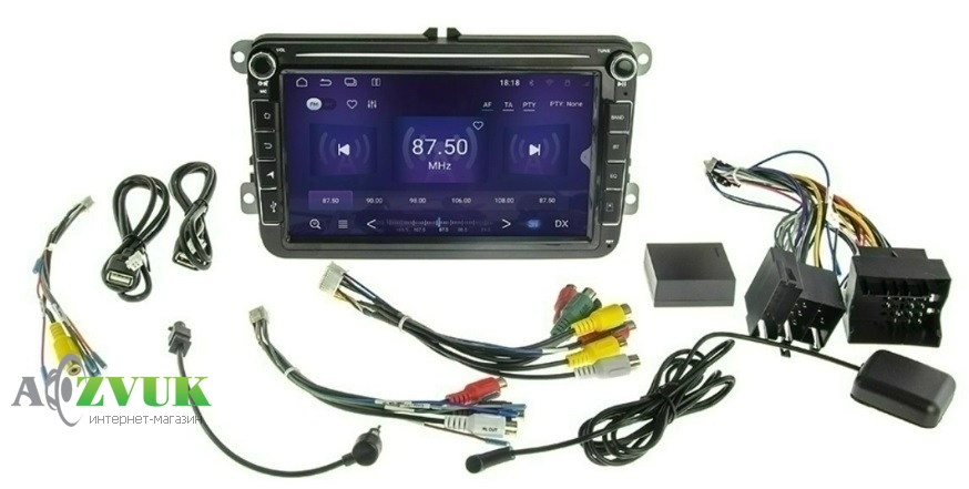 Штатная Магнитола CYCLON VW ANDROID 8 4x64 DSP 4G