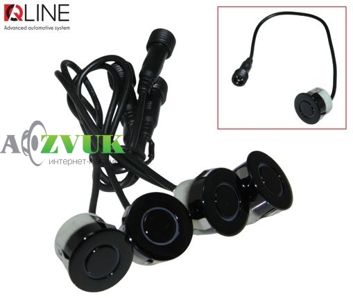 Парктроник Qline ParkSense Easy 8 черный