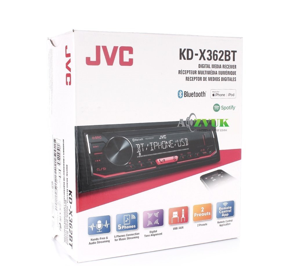 Автомагнитола JVC KD-X362BT