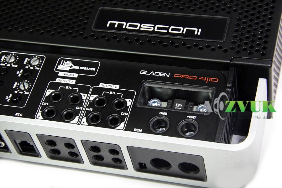 Автомобильный усилитель звука Mosconi Gladen Pro 4|10
