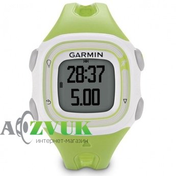 Спортивный GPS навигатор Garmin Forerunner 10 Green and White Навлюкс