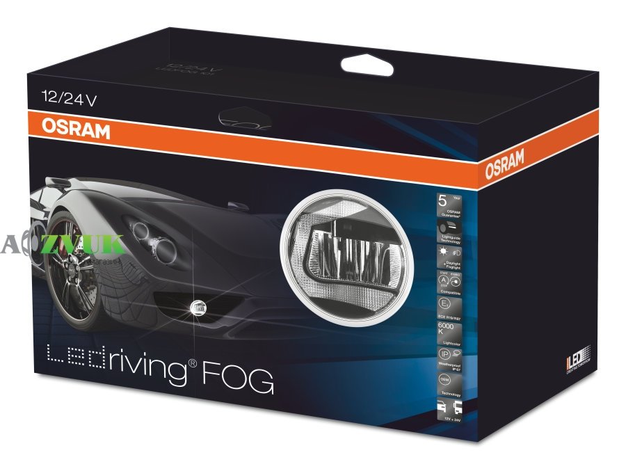 Фары дневного света OSRAM LEDFOG 102 BK 12V/24V