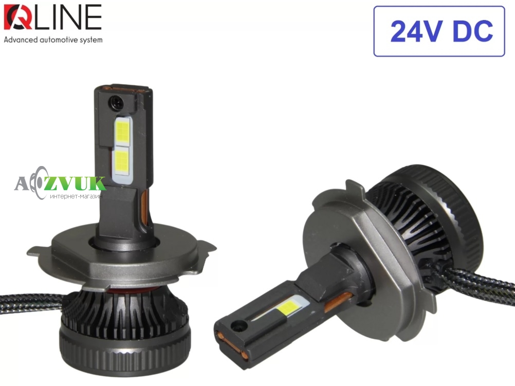 Светодиодные лампы (led) QLine DualVision 65W H4 24V 6000K