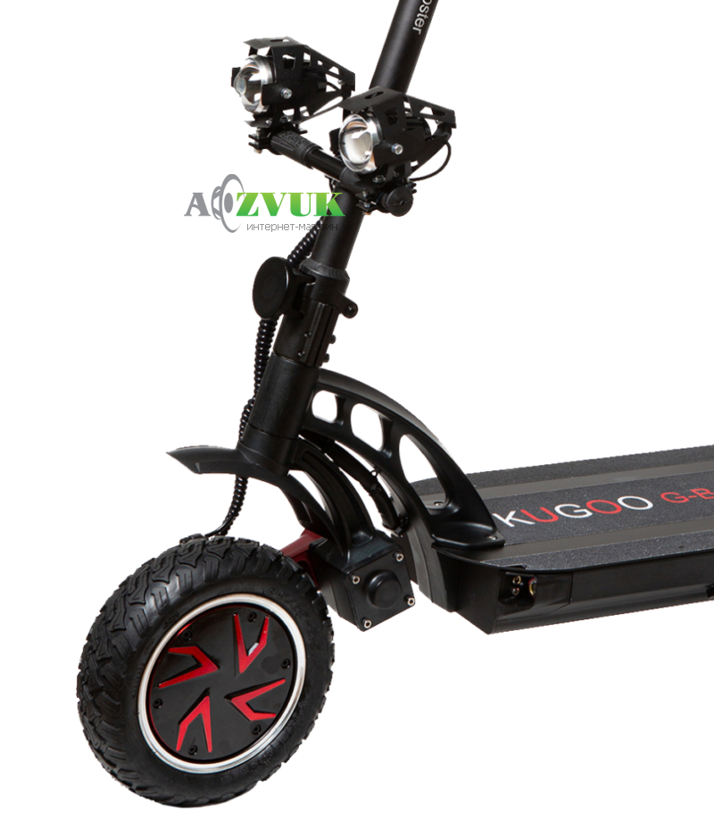  Электросамокат KUGOO G-BOOSTER (2*1200 Вт; 23 А/ч; 48 В), Черный