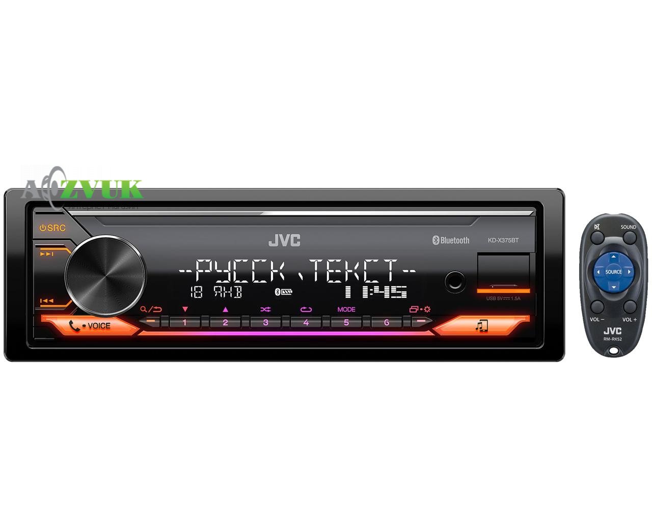 Автомагнитола JVC KD-X375BT