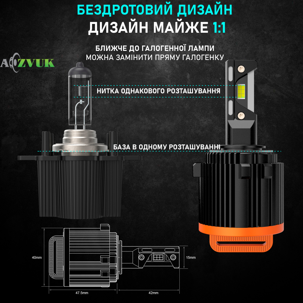 Светодиодные лампы (led) Infolight S3 H7 VW v2 60W