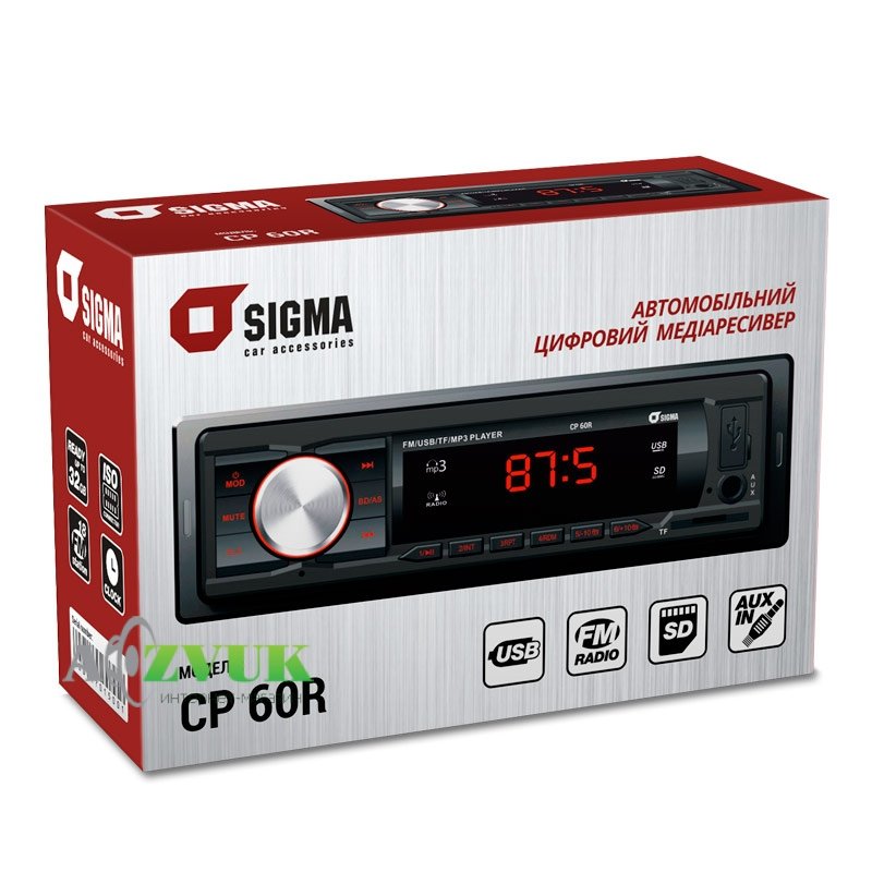 Автомагнитола Sigma CP-60 Red