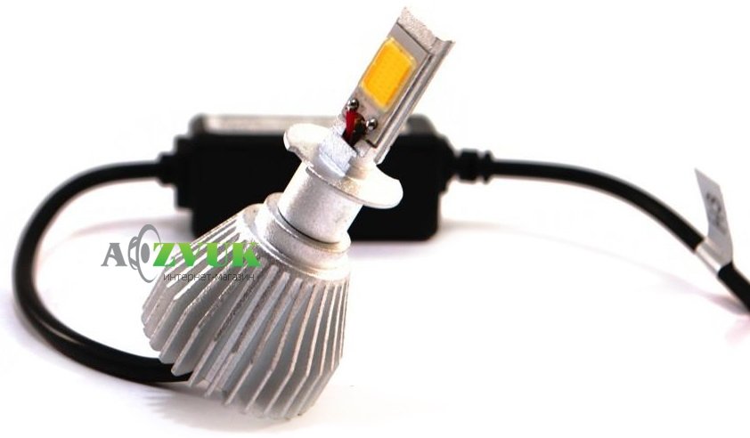 Светодиодные лампы (led) SuperLED LedHeadLamp F8 H3 chip COB радиатор