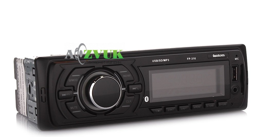Автомагнітола Fantom FP-316 Black/Green