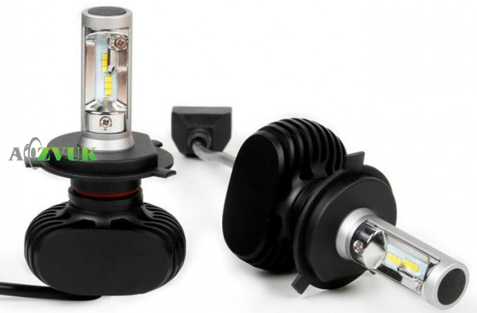Светодиодные лампы (led) SVS S1 H4 H/L 6000K 4000Lm