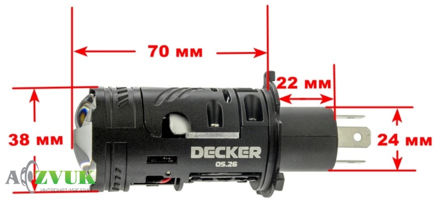 Светодиодные лампы (led) CYCLON Decker LED RGX-02 5.5K H4 45/65W