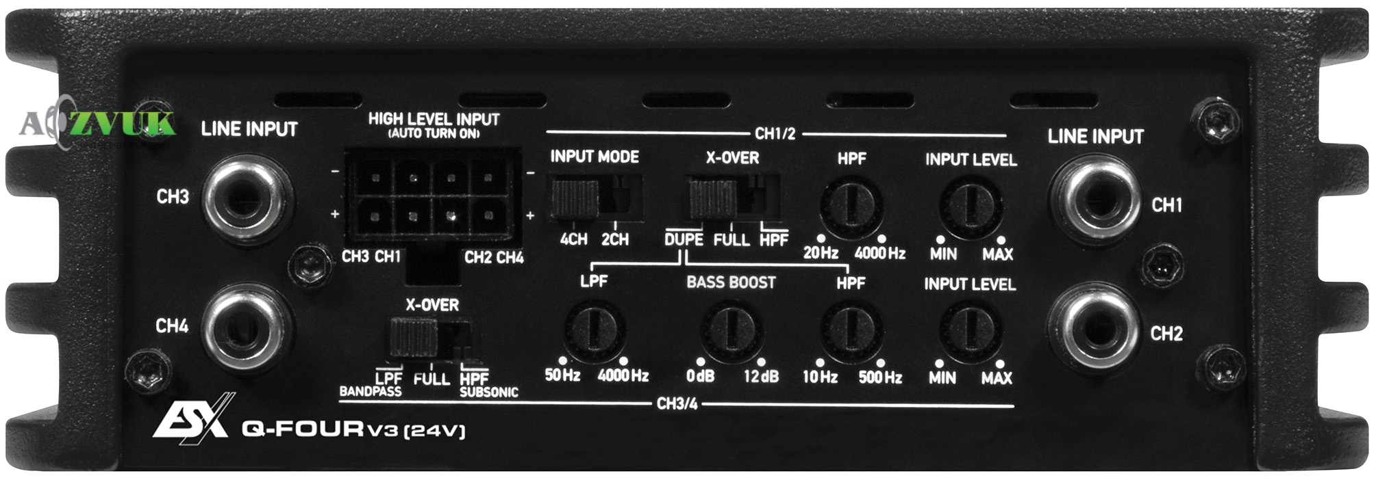 Автомобильный усилитель звука ESX Q-FOUR V3