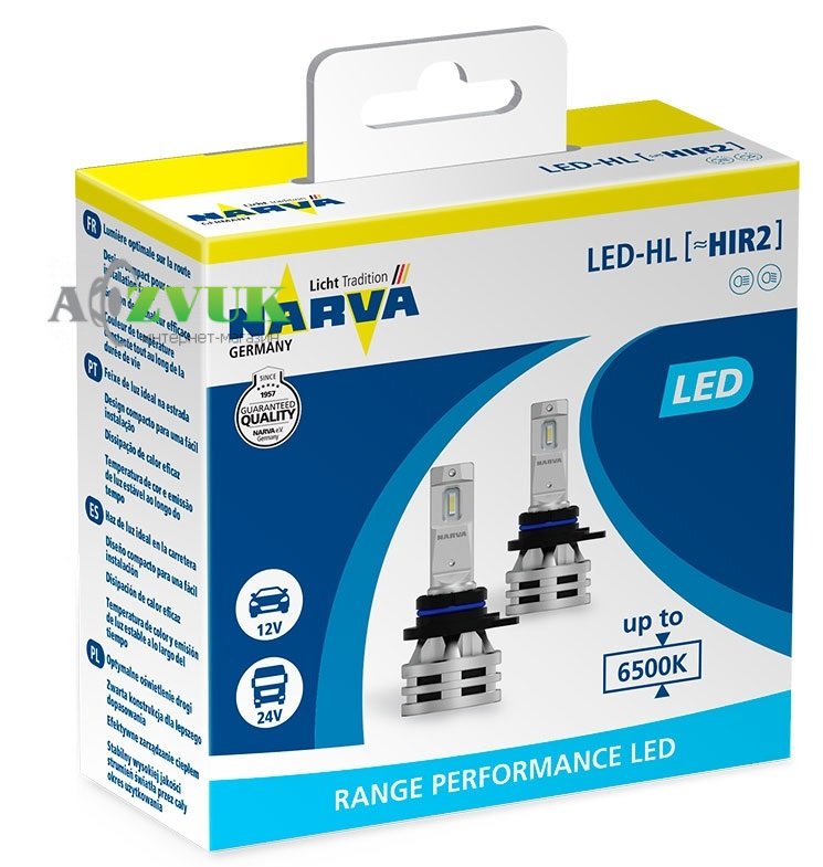 Светодиодные лампы (led) Narva Range Performance LED HIR2/9012 6500K 24W 12/24V 18044