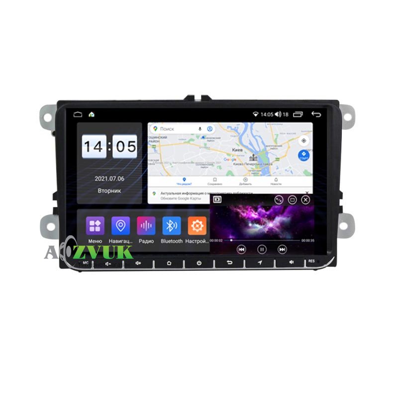 Штатна Магнітола Abyss Audio MP-9101 для Volkswagen Passat, Golf, Jetta, Tiguan, Touran, Polo, Amarok, Caddy, T5, T6, Beatle, EOS
