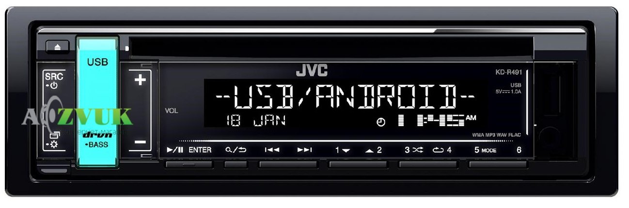Автомагнитола JVC KD-R491