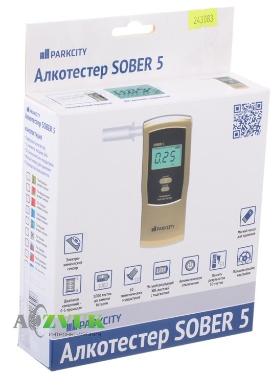 Алкотестер ParkCity SOBER 5