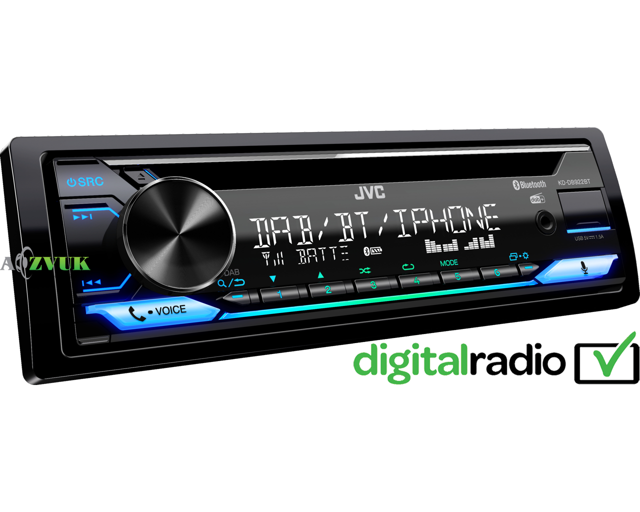 Автомагнитола JVC KD-DB922BT