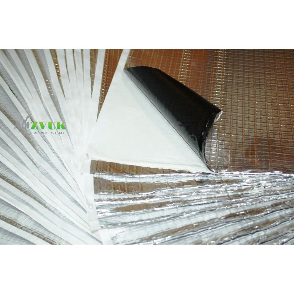 Виброизоляция AudioSystem Smart Plast 1,3 мм (0,7м х 0,5м)