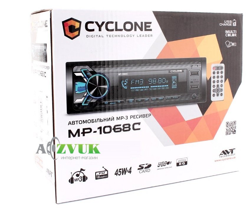 Автомагнитола CYCLON MP-1068C