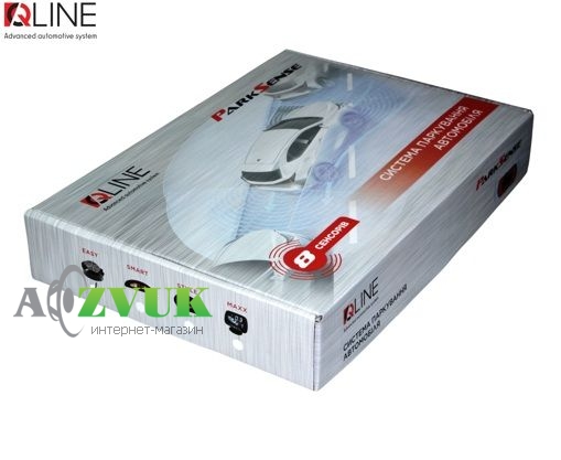 Парктроник Qline ParkSense Easy 8 черный