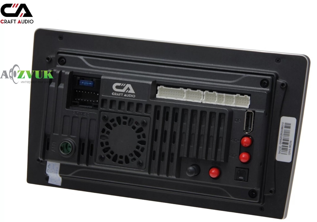 Мультимедиа ресивер CraftAudо QMS-108256 Android 13 QLED 8+256Gb 10 2K