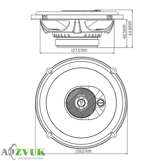 Автоакустика JBL Stage3 637F