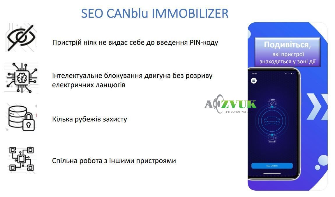 Иммобилайзер SEO CANblu 1 метка