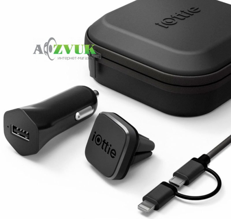  Зарядное для портативных устройств iOttie iTap Magnetic Mounting and Charging Travel Kit (HLTRIO110)