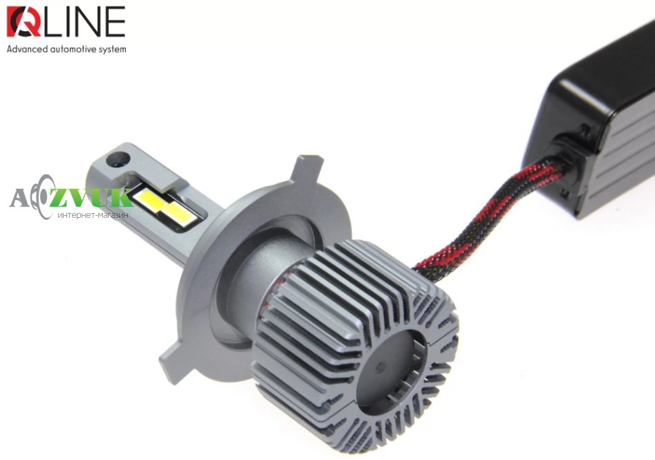Светодиодные лампы (led) QLine Ultra +200% 55W H4 6000K 24V