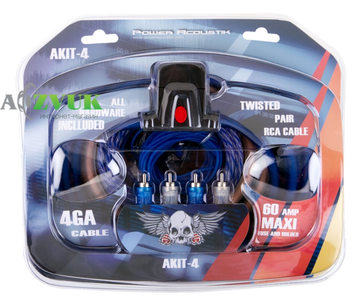  Набор для подключения усилителя Power Acoustik AKIT-4