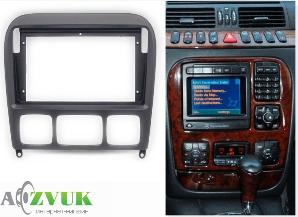 Рамка переходная CraftAudio ME-22-135 MERCEDES S-klasse (W220) 1998-2005 9 черный