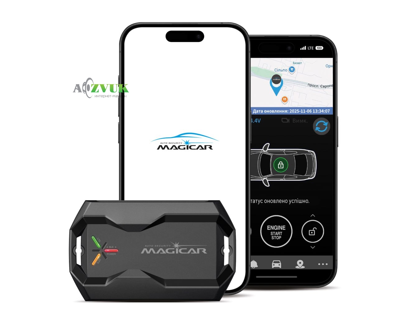 Автосигнализация MAGICAR G300AS UA LoRa CAN + LTE/BT/GPS-модуль CLT450