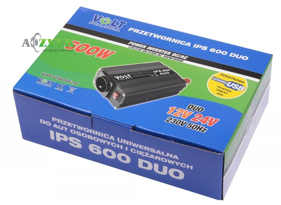 Преобразователь Volt Polska IPS 600 DUO 12/24V/230V (300/600W)