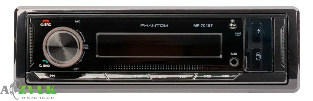 Автомагнітола Phantom MP-701BT
