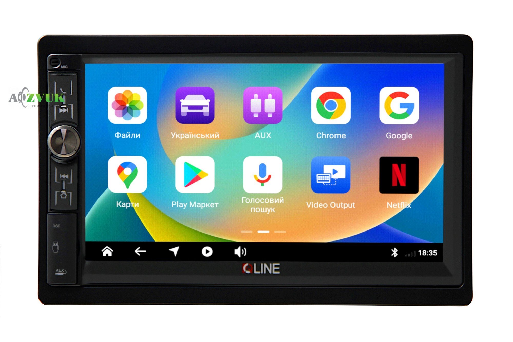 Мультимедіа ресивер Qline Dino-1502 Android 11 4/64 з круговим оглядом