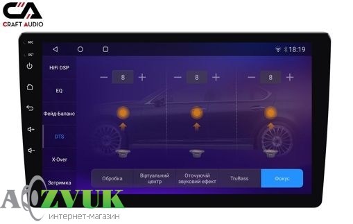 Мультимедиа ресивер CraftAudо QMS-946 Android 13 QLED 4+64Gb 9
